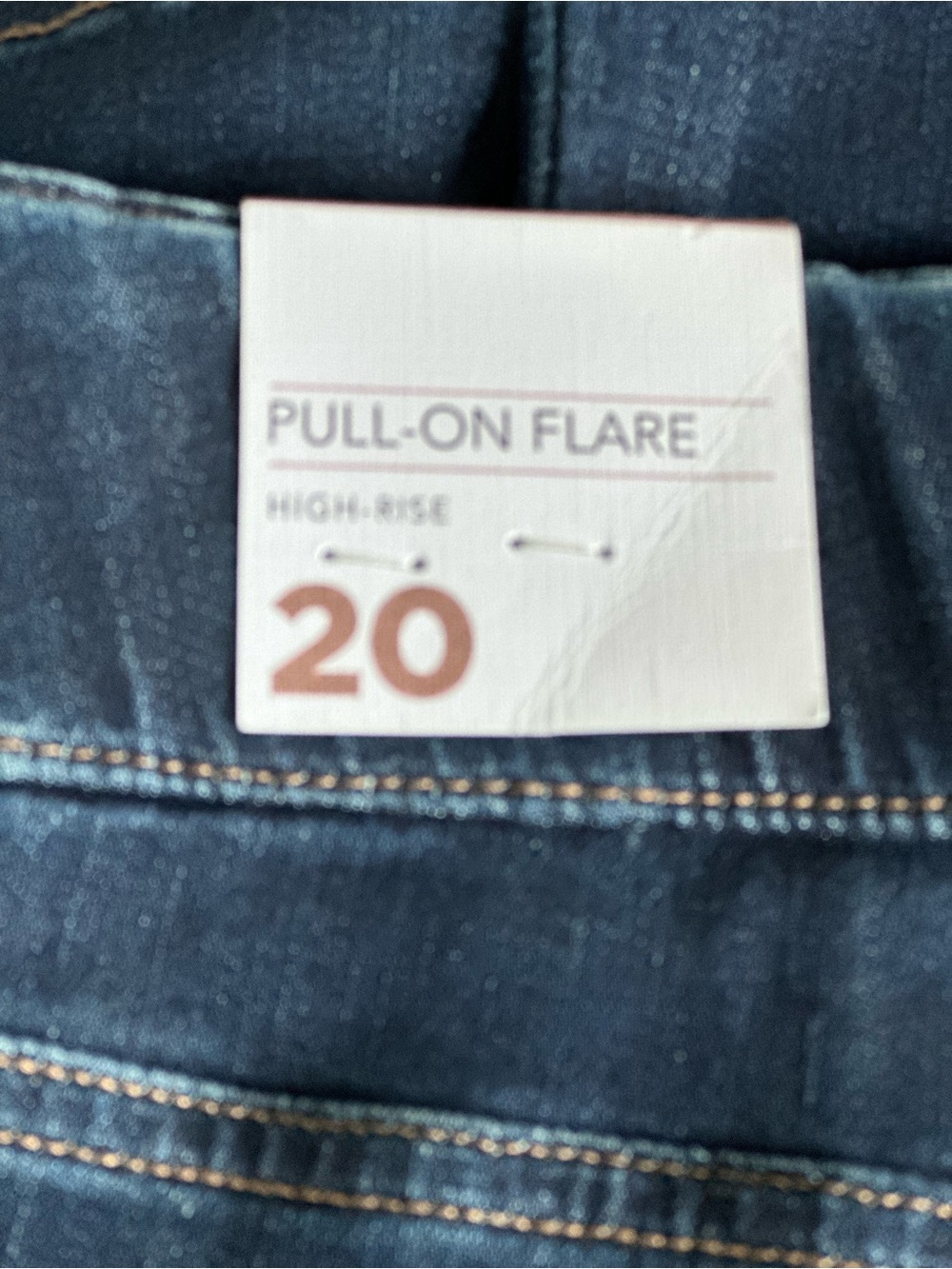 Lane Bryant Dark Blue Pull-On Bootcut Jeans